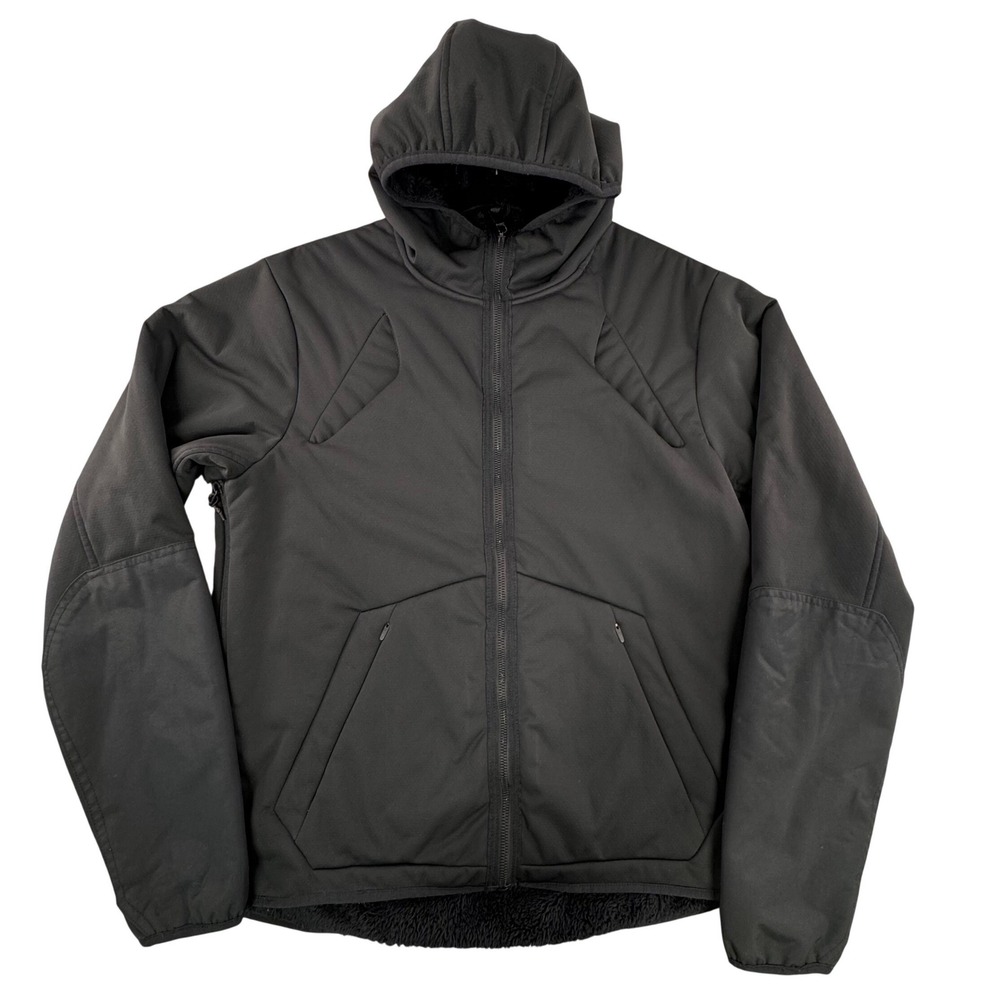 Viktos Bersherken Tactical Jacket Mens Small Black Sherpa Lined Softshell Hooded